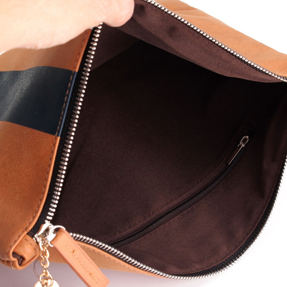 Mode Damen Handtasche Casual Tag Kupplung Pu Leder Streifen Taschen Europäischen und Amerikanischen Stil