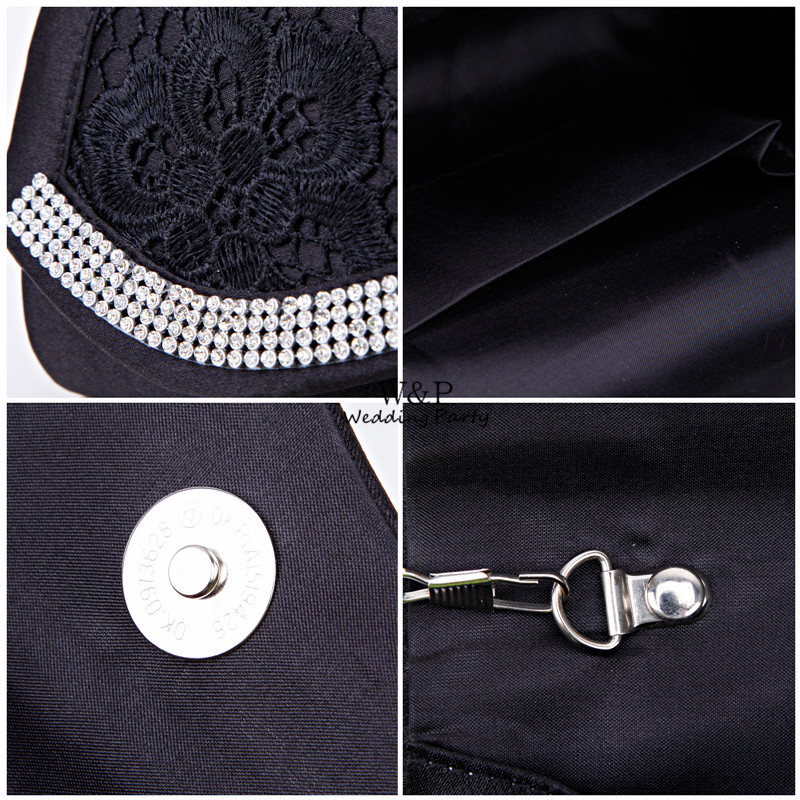 Lastest fashion floral Spitze Luxus Kristall Damen Clutch Abendtasche Handtaschen für Party Prom Box Tag cluthes