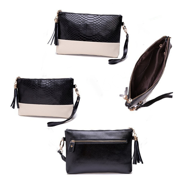 NEUE Mode Alligator Muster Reißverschluss Leder Tasche für Damen Kurze Brieftasche Handy Keys