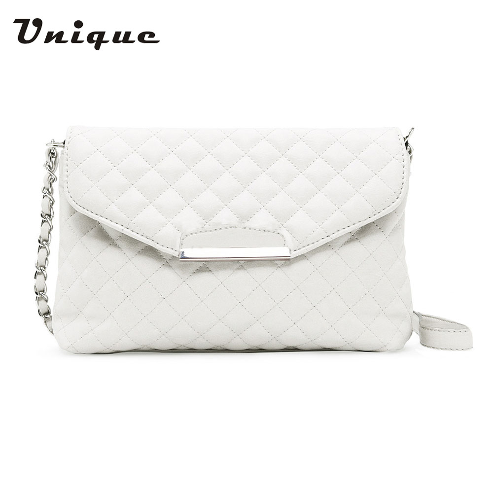 neue Mode Kette Tasche Umhängetasche Damen Handtasche Formale Karierten Leder Umhängetasche Kupplung