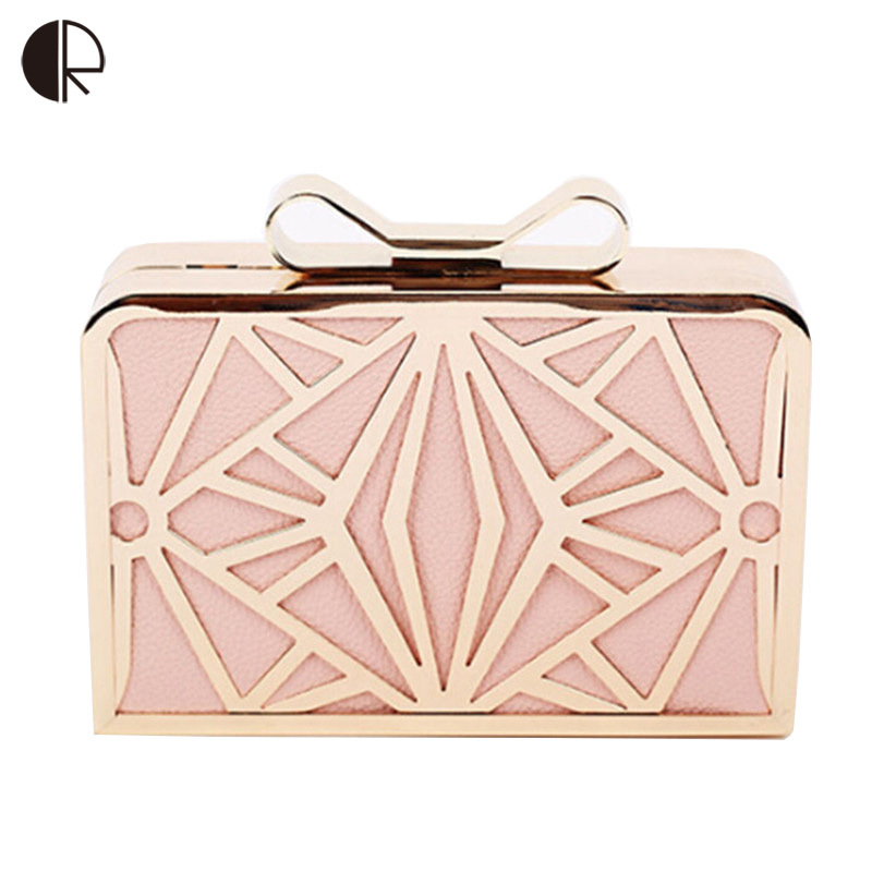 neue Mode Damen Handtaschen Metall Patchwork Shinning Umhängetasche Damen Rosa Tag Kupplung Hochzeit Abendtaschen