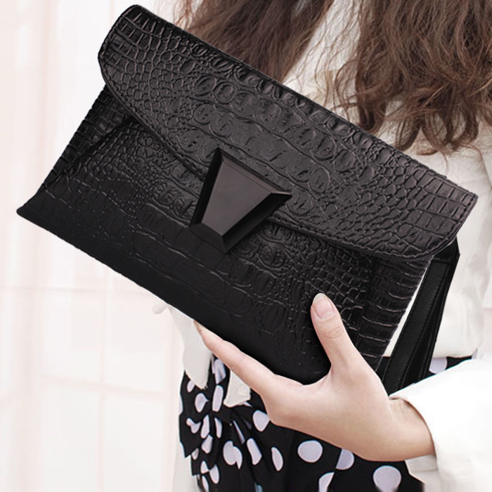 Krokodil kleine Tasche umschlag Tasche mode Damen Handtasche eine schulter Kreuz Körper Taschen weiblichen