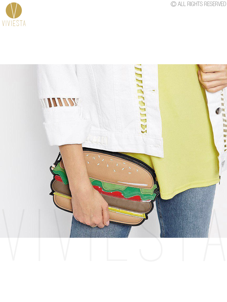 LEBENSMITTEL NEUHEIT Handtasche Damen Neue Street Fashion Designer Quirky Coole Lustige Einzigartige Niedlich Obst