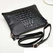 Vintage Damen Umhängetaschen Split Leder RindsLeder Umschlag Kupplung Krokodil Handtaschen Messenger CrossBody