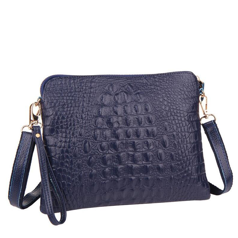 Vintage Damen Umhängetaschen Split Leder RindsLeder Umschlag Kupplung Krokodil Handtaschen Messenger CrossBody