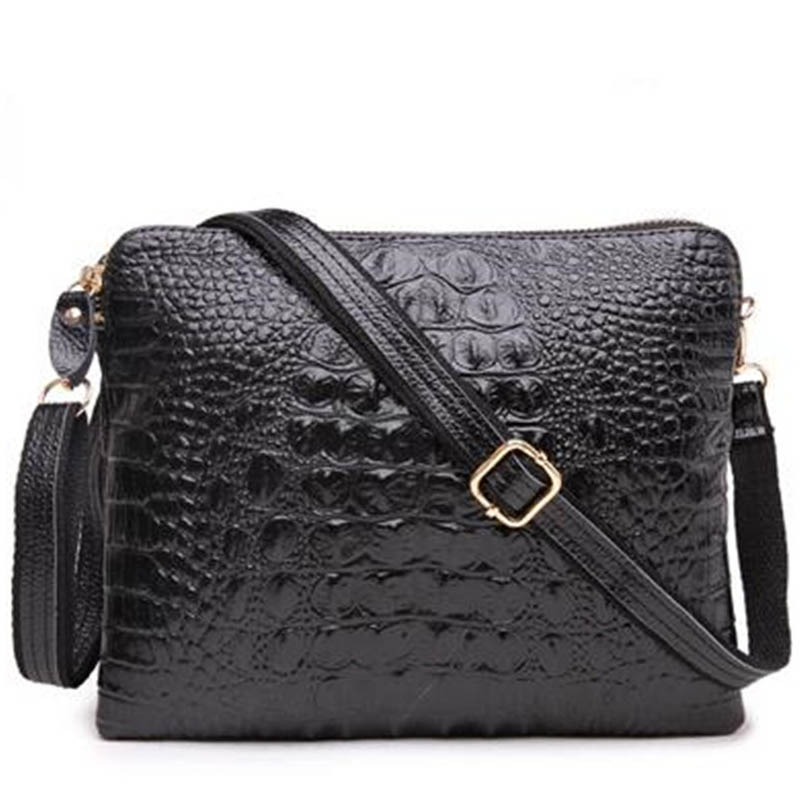 Vintage Damen Umhängetaschen Split Leder RindsLeder Umschlag Kupplung Krokodil Handtaschen Messenger CrossBody