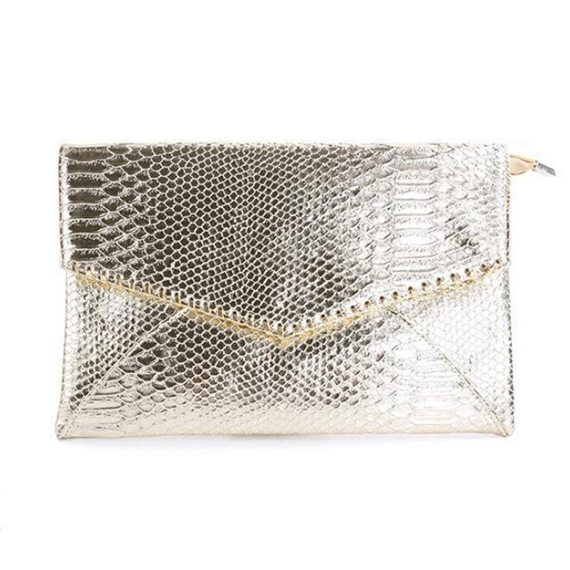 Serpentin silber umschlag kupplung Handtasche Damen Umhängetasche Zustrom europas und amerikas neue mode