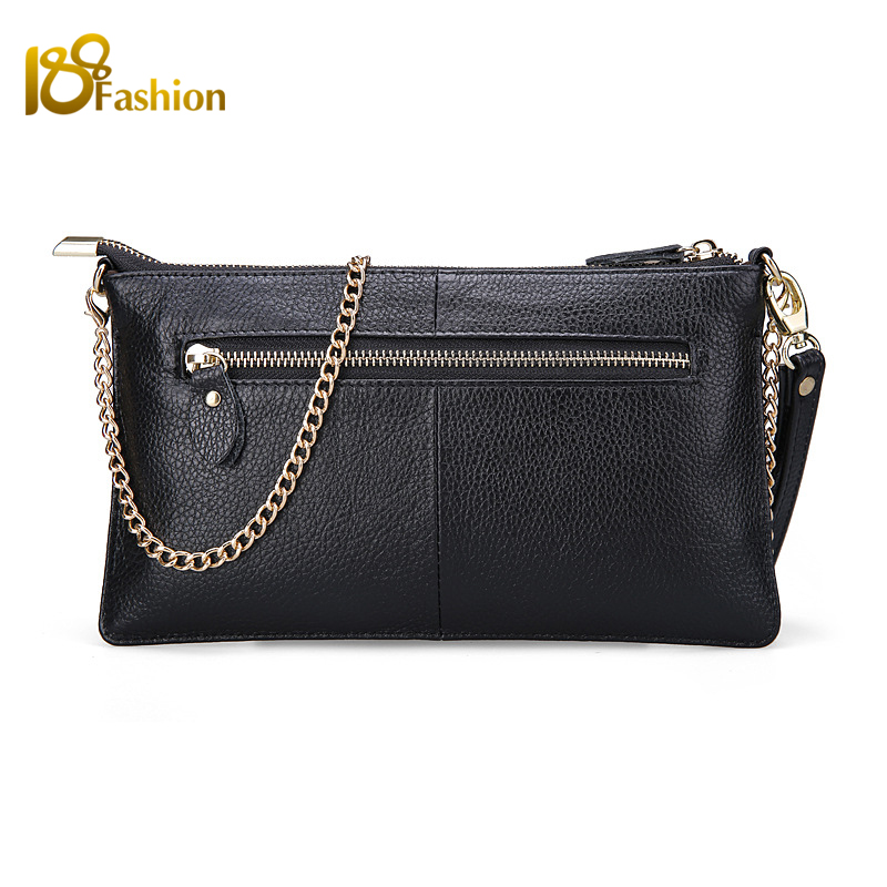 15 Farbe Echtem Leder Damen Tasche Designer Hochwertigen Clutch Mode Damen Leder Handtaschen Kette Umhängetaschen