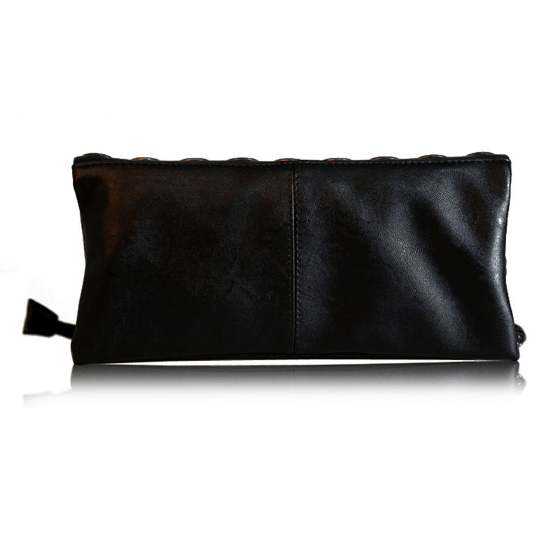 Neue Mode stil Pu Leder Handtasche Berühmte Marke Retro Rivet Einkaufstasche Dame Geldbörse Kupplung Weiblich