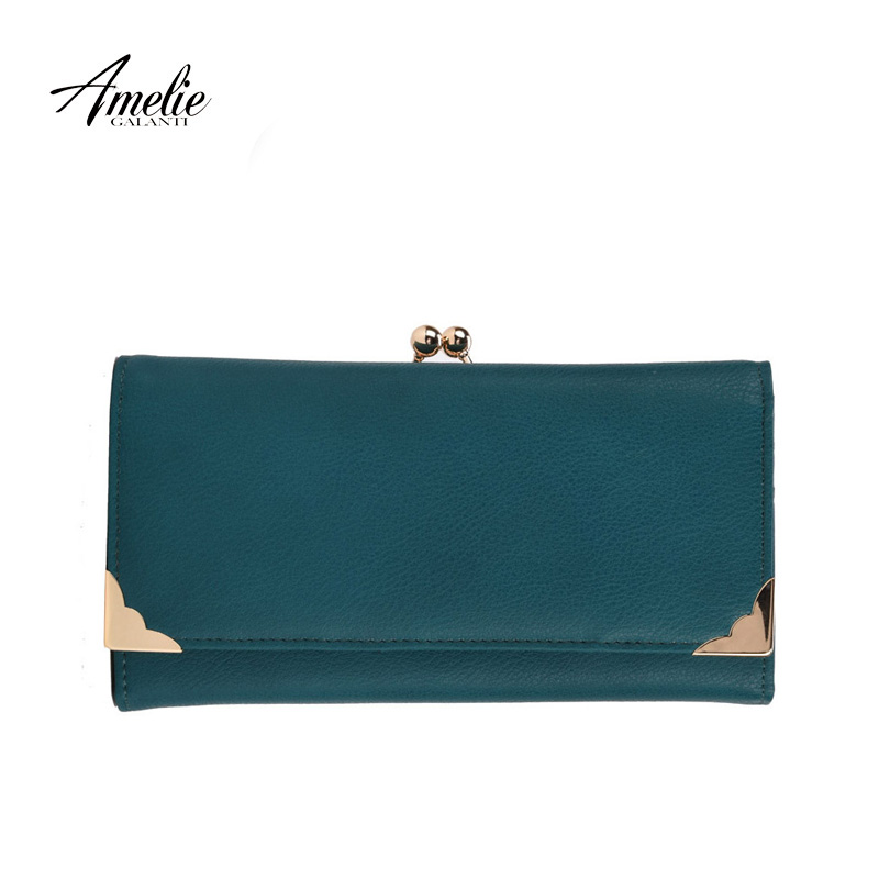 New Fashion Solid Goldene Ecken Tag Kupplungen multicolor Brieftasche Damen Tasche