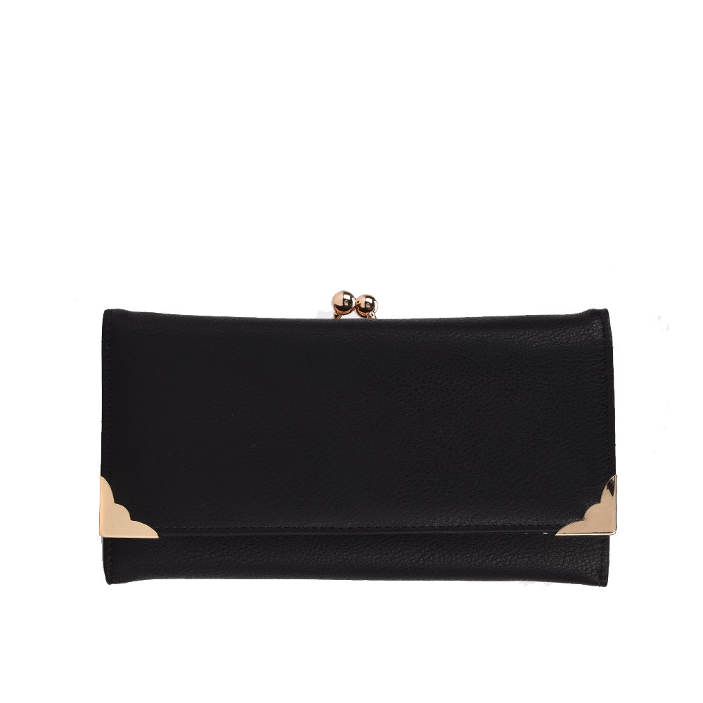 New Fashion Solid Goldene Ecken Tag Kupplungen multicolor Brieftasche Damen Tasche