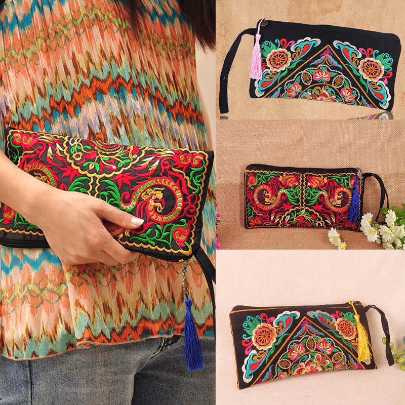 Hübsche Tasche Damen Handtasche neue Damen messenger bags zwei seiten stickerei nationalen casual