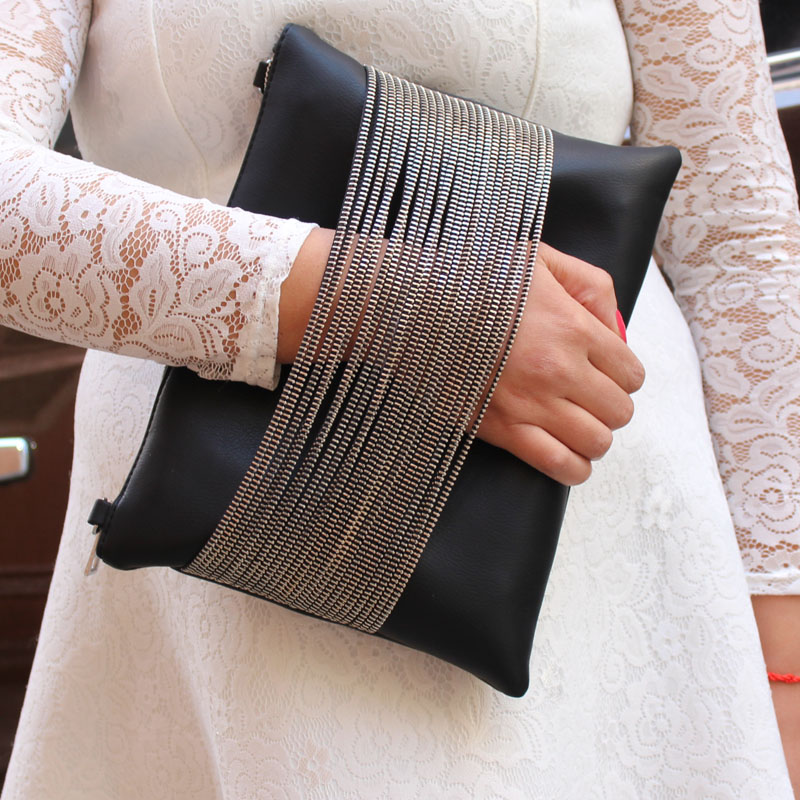 marke neue Damen Leder Handtasche Kette schwarz für Damen Umhängetasche über die schulter Tasche