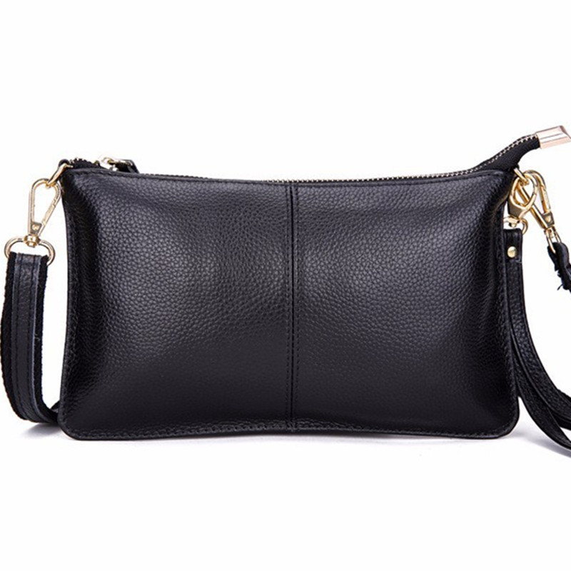 Leder Damen Handtaschen BarGeld halter organisator Geldbeutel beutel RindsLeder Umschlag Abend Partei Handtasche