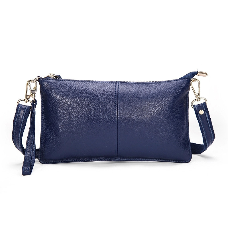 Leder Damen Handtaschen BarGeld halter organisator Geldbeutel beutel RindsLeder Umschlag Abend Partei Handtasche