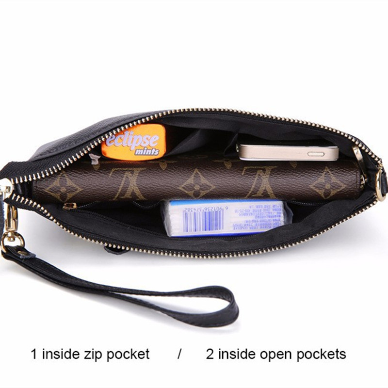 Leder Damen Handtaschen BarGeld halter organisator Geldbeutel beutel RindsLeder Umschlag Abend Partei Handtasche