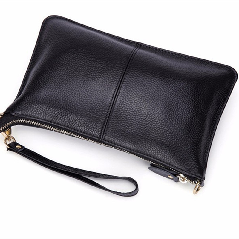 Leder Damen Handtaschen BarGeld halter organisator Geldbeutel beutel RindsLeder Umschlag Abend Partei Handtasche