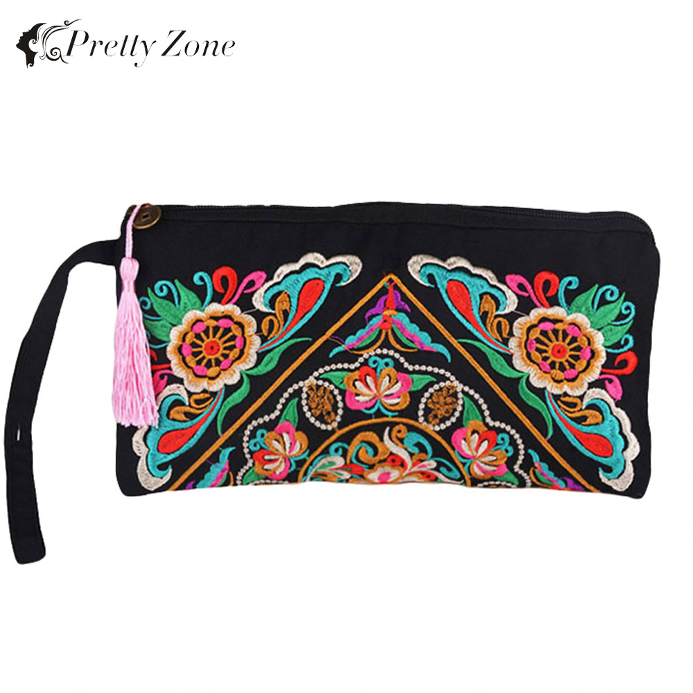 Luxus HandtaschenDamen designer Stickerei Umschlag Handtasche Vintage Quaste Abend Kupplung Handtasche Bolsa Feminina