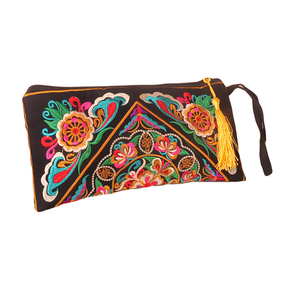 Luxus HandtaschenDamen designer Stickerei Umschlag Handtasche Vintage Quaste Abend Kupplung Handtasche Bolsa Feminina