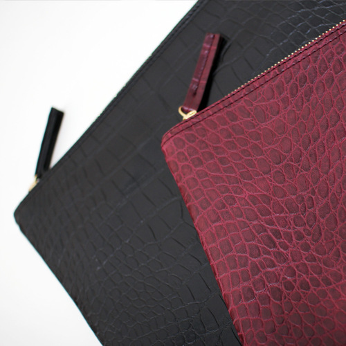 Mode Krokodilkorn Damen Handtasche Leder Damen Umschlag Clutch Abendtasche weibliche Kupplungen Handtasche