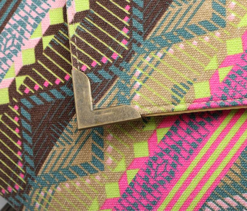 Marke neue Damen Umschlag Kupplung Handtasche Tote Damen Leinwand Bestickt Tasche 1 stück