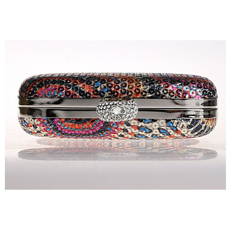 europäischen Diamant Knöchelring Kupplung Abendessen Tasche Shinny Paillette Kristalle Damen Party Perlen