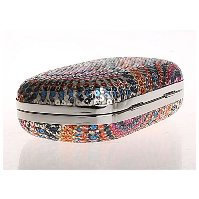 europäischen Diamant Knöchelring Kupplung Abendessen Tasche Shinny Paillette Kristalle Damen Party Perlen