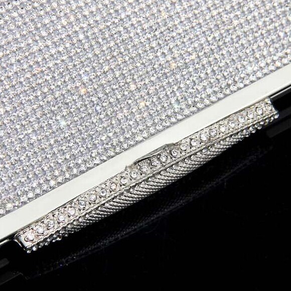 Fabrik Gute Qualität Damen Voller Diamanten Kupplung Abendtaschen Luxus Strass Bling BrautTasche Umhängetasche