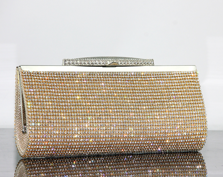 Fabrik Gute Qualität Damen Voller Diamanten Kupplung Abendtaschen Luxus Strass Bling BrautTasche Umhängetasche