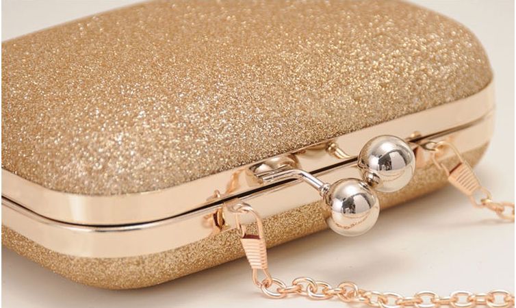 Heiße art 8 farben Damen kleine Box clutch bag designer Glitter Abendtasche mode elegant mädchen Haspe