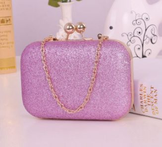 Heiße art 8 farben Damen kleine Box clutch bag designer Glitter Abendtasche mode elegant mädchen Haspe