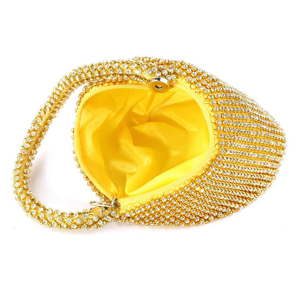 Hot dreieck Voller Strass Damen Abend Handtasche Partei Prom Hochzeit Geldbörse Mode