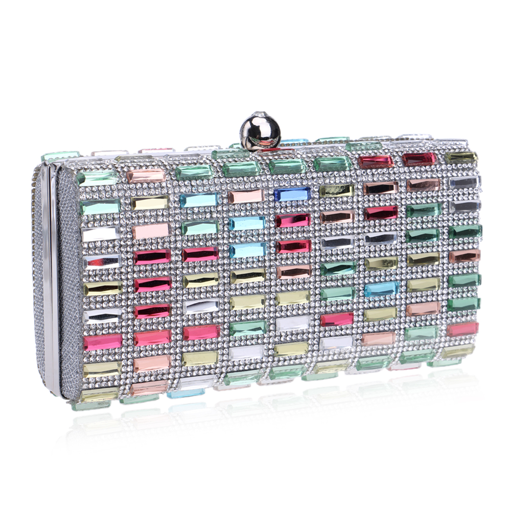 Bunte Strass Abendtaschen Diamanten Kupplungen Abendtasche Geldbörse Hochzeit Tag Kupplung Abendtaschen