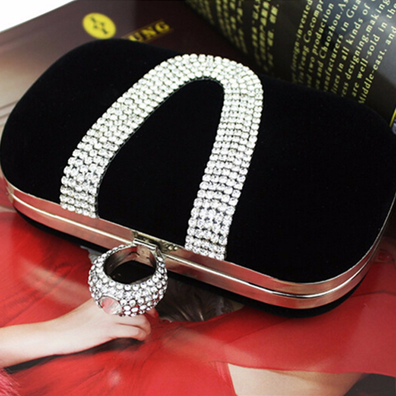 Damen Abend Diamanten besetzte Handtasche Neue Mode Europa Luxus Weibliche Beutel Damen Strass Bankett Diamant