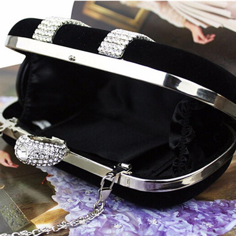 Damen Abend Diamanten besetzte Handtasche Neue Mode Europa Luxus Weibliche Beutel Damen Strass Bankett Diamant