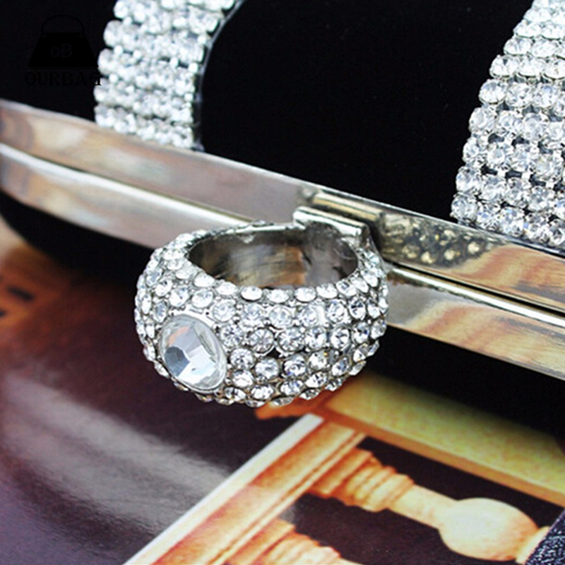 Damen Abend Diamanten besetzte Handtasche Neue Mode Europa Luxus Weibliche Beutel Damen Strass Bankett Diamant