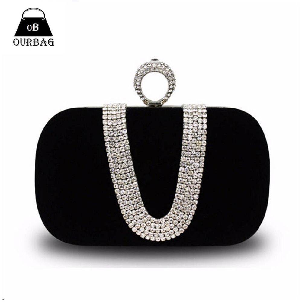 Damen Abend Diamanten besetzte Handtasche Neue Mode Europa Luxus Weibliche Beutel Damen Strass Bankett Diamant