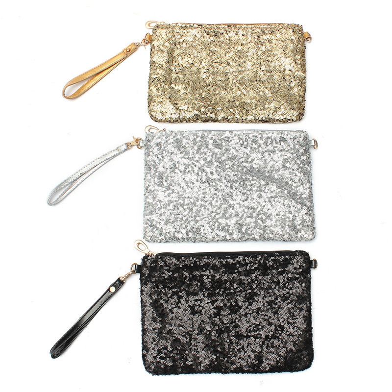 Mode Damen Handtasche Glitter Funkelnde Pailletten Dazzling Clutch Abendparteibeutel Bling Geldbörse Umhänget