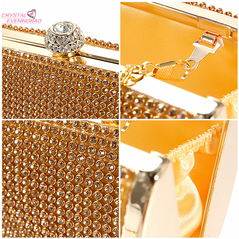 Abendtaschen Kristall Diamante Effect Abend Handtaschen hochzeitsfest abschlussball box Einfache eveningbag Fashion Bag