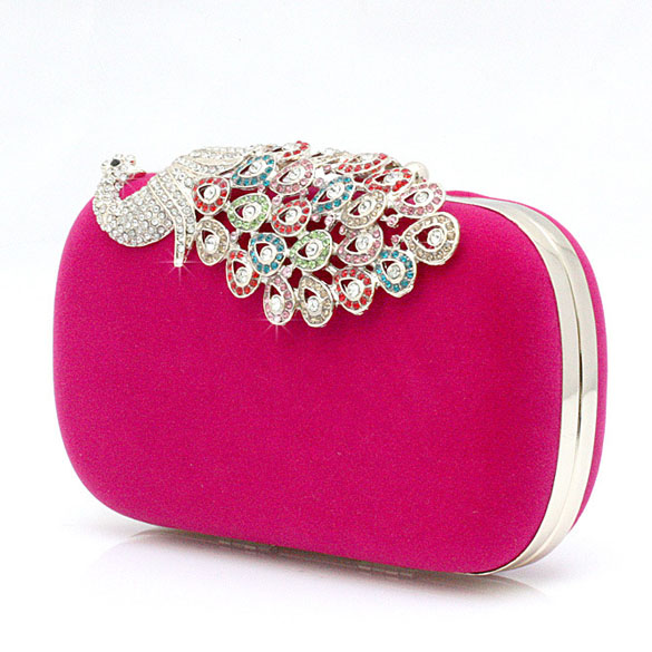 Damen Abendtasche Damen Diamant Strass Pfau Kupplung Tag Kupplung Brieftasche Handtasche Hochzeit Partei Bankett