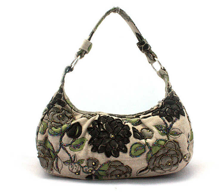 Damen mode perlen Schultertasche blume Abendtaschen retro Kette Handtasche Kupplungen