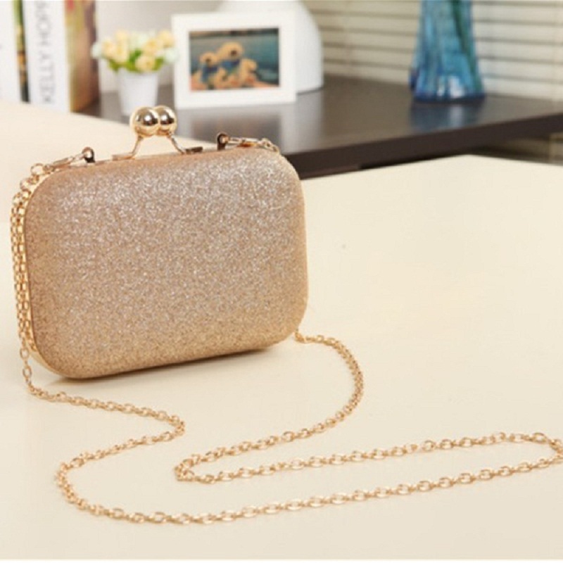 Abendtasche Dame Damen Party Hochzeit Glitter Kette Clutch Box Handtasche Geldbörsen Hight Fashion Eleganten
