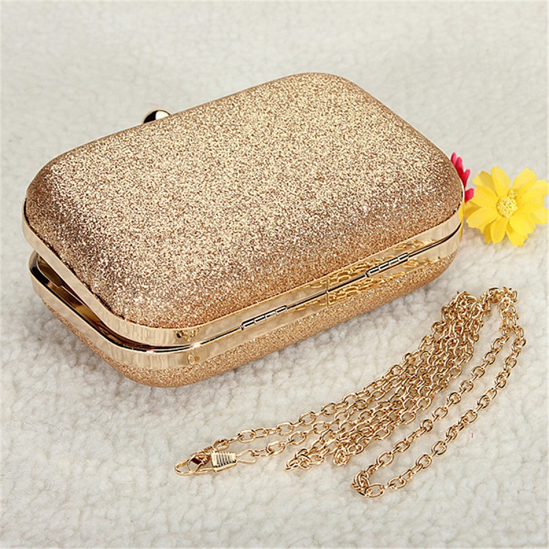 Abendtasche Dame Damen Party Hochzeit Glitter Kette Clutch Box Handtasche Geldbörsen Hight Fashion Eleganten
