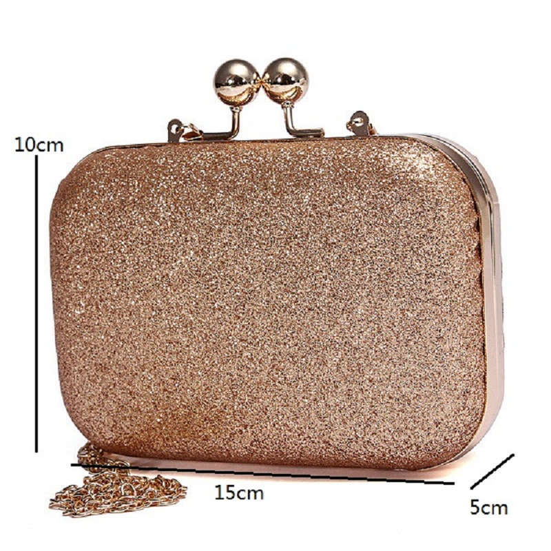 Abendtasche Dame Damen Party Hochzeit Glitter Kette Clutch Box Handtasche Geldbörsen Hight Fashion Eleganten