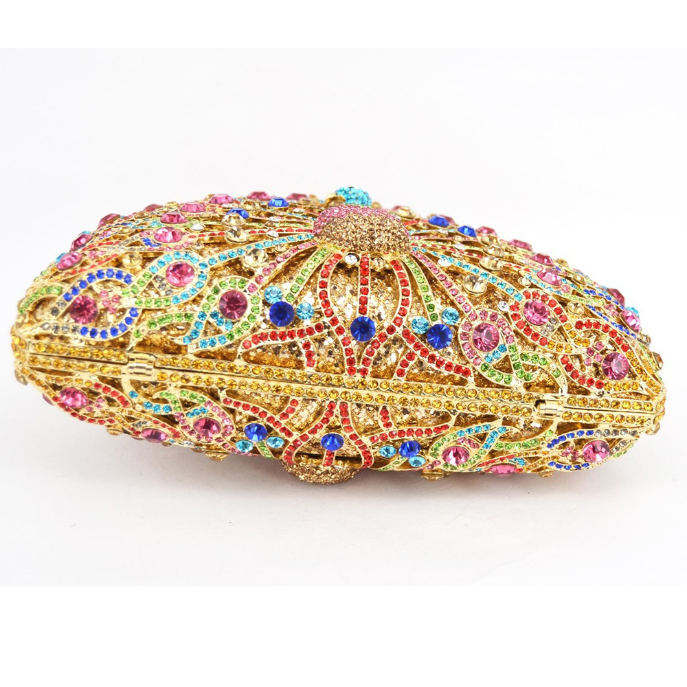 Luxus kristall Abendtasche pfau clutch diamant partei Geldbörse pochette Soiree Damen abend Handtasche