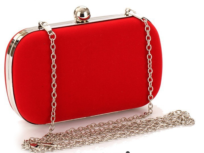 Design Neue Damen Clutch Abendtasche Handtasche Cocktail Party Kleid Schulter Kette Tasche Rot Schwarz Rosa Blau