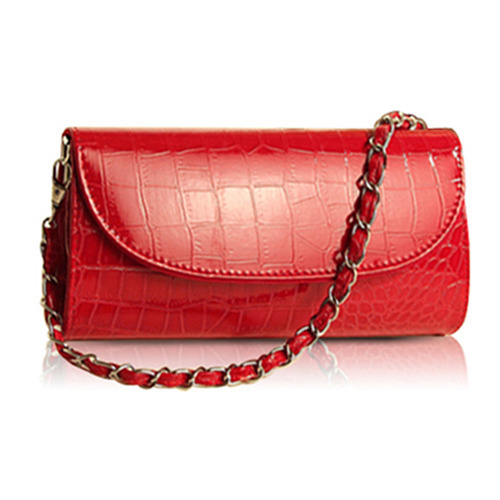 Fashion Designer Krokoprägung Damen Schulter Kette Tasche Brieftasche Pu Leder Clutch Abendtasche Handtasche