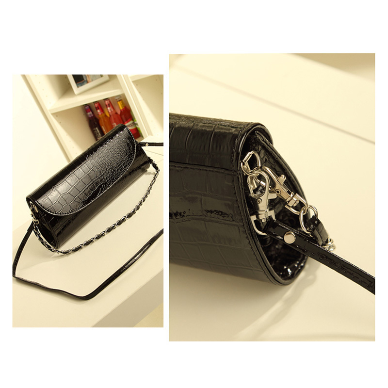 Fashion Designer Krokoprägung Damen Schulter Kette Tasche Brieftasche Pu Leder Clutch Abendtasche Handtasche