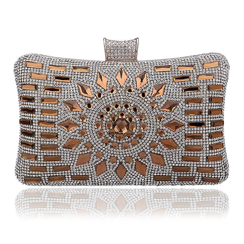 Neue Acryl Damen Handtaschen Diamanten Kupplung Abendtaschen Messenger Schulter Taschen für Hochzeit Party Abend