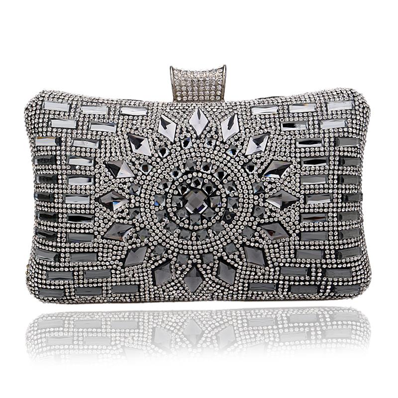 Neue Acryl Damen Handtaschen Diamanten Kupplung Abendtaschen Messenger Schulter Taschen für Hochzeit Party Abend